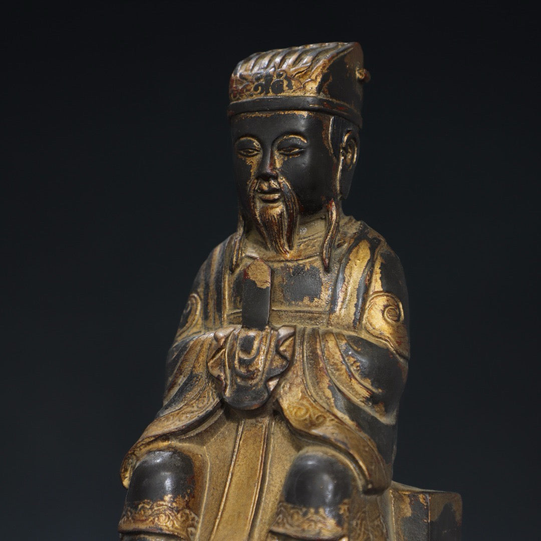 Pure copper Buddha statue