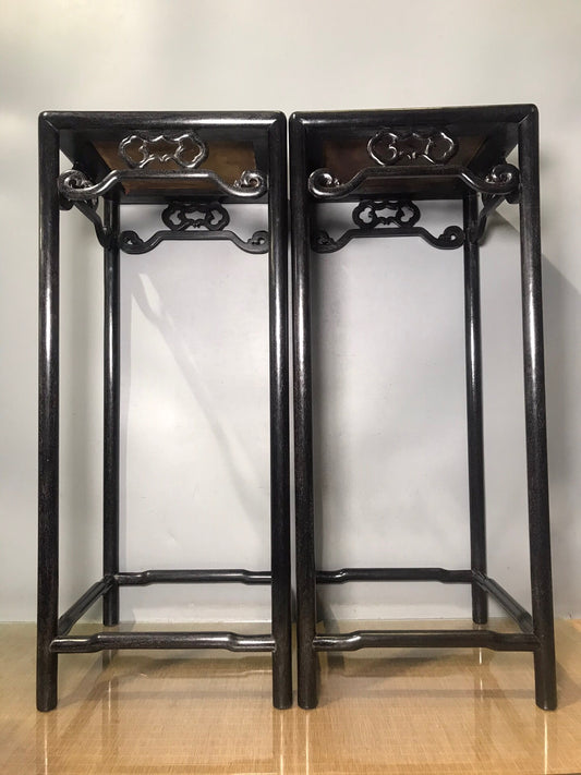 Chinese antique pear wood flower rack