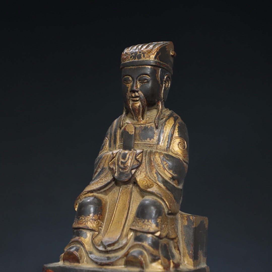 Pure copper Buddha statue