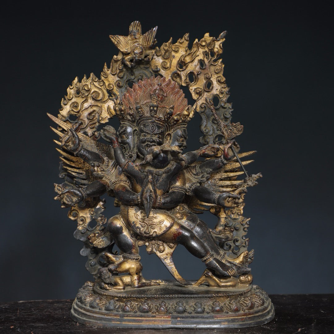 Pure copper Buddha statue
