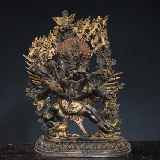 Pure copper Buddha statue