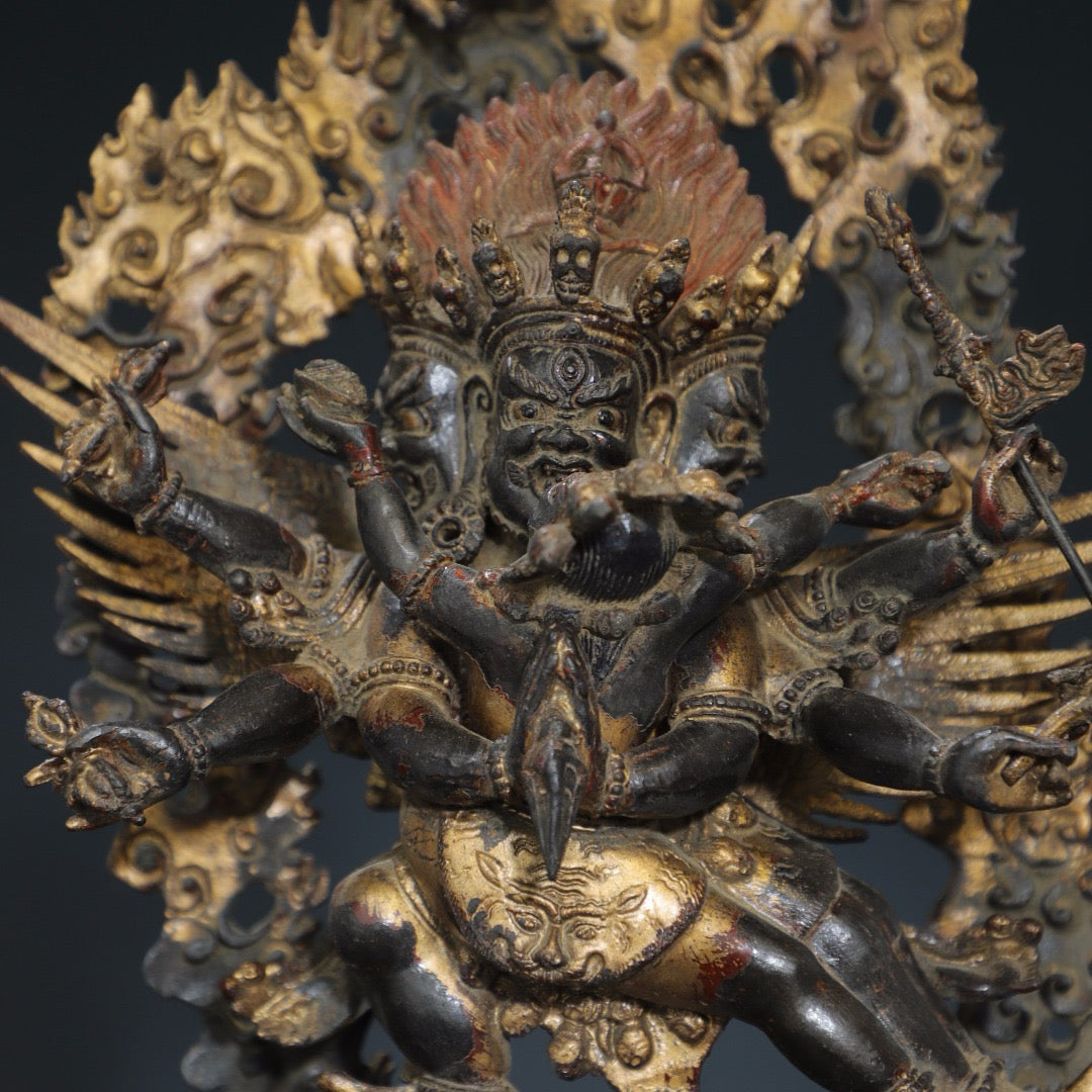Pure copper Buddha statue