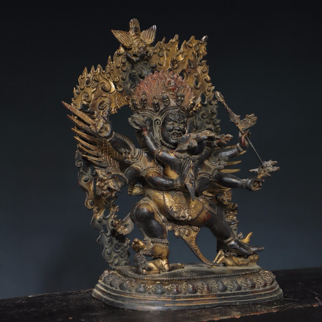 Pure copper Buddha statue