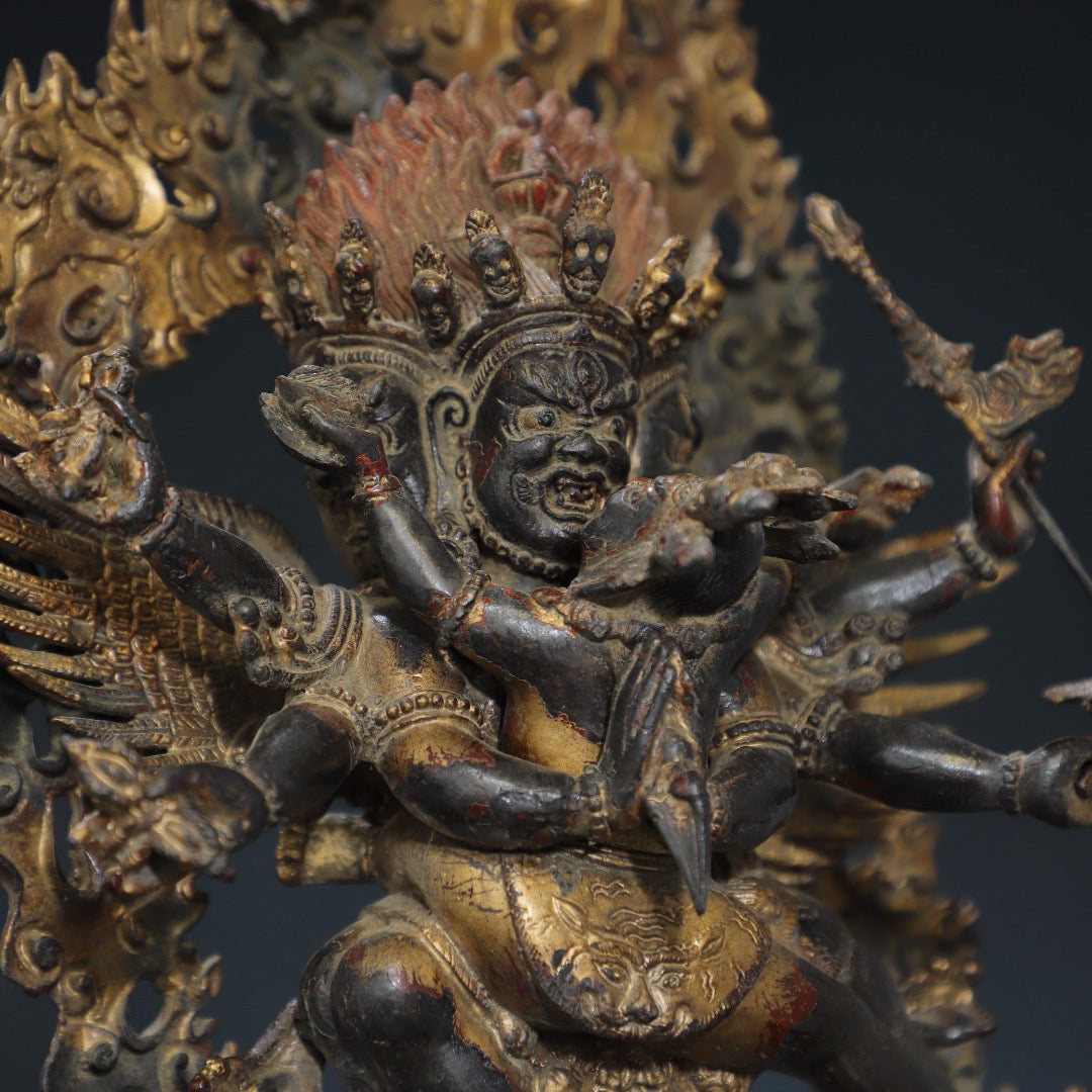 Pure copper Buddha statue