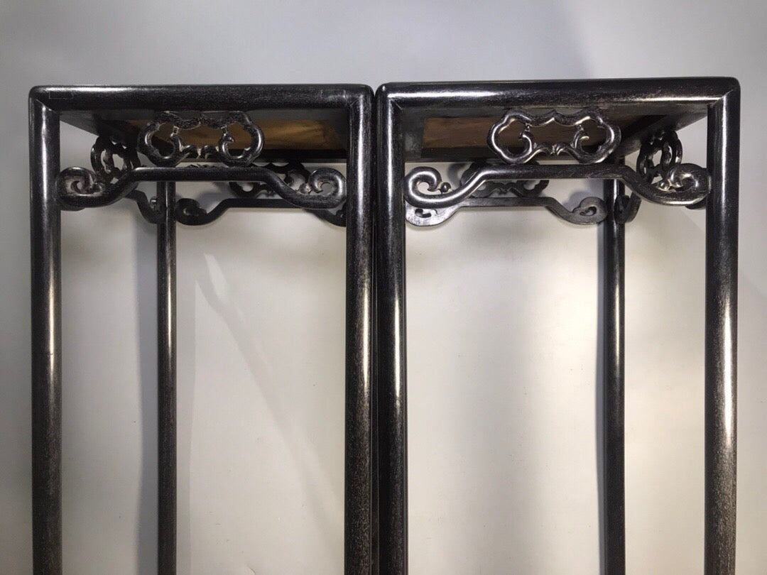 Chinese antique pear wood flower rack