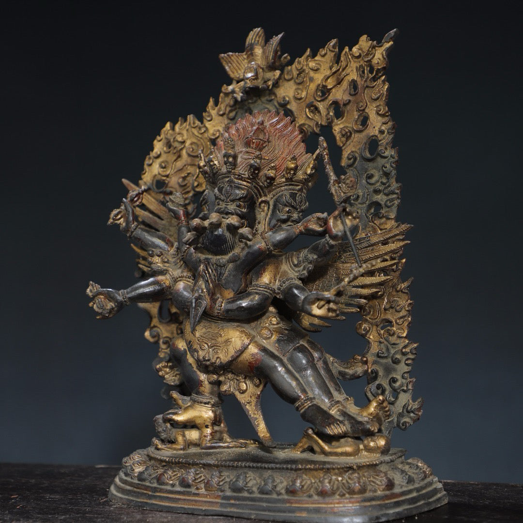 Pure copper Buddha statue