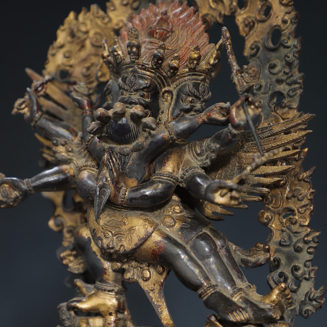 Pure copper Buddha statue