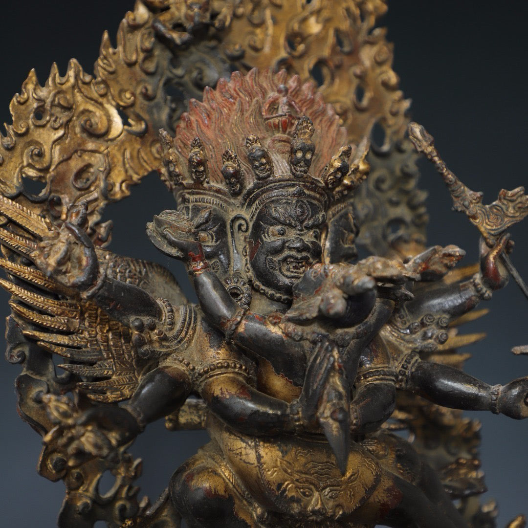 Pure copper Buddha statue