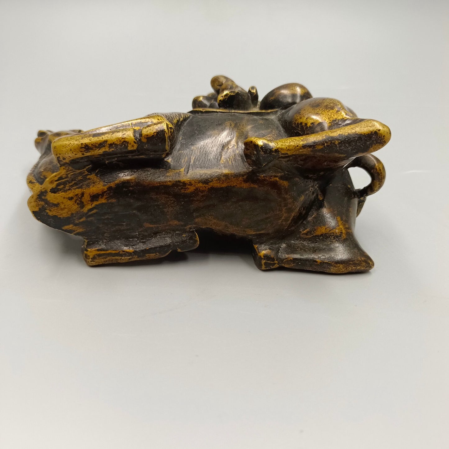 Chinese Antique Desert Boat Camel Bronze Ornament