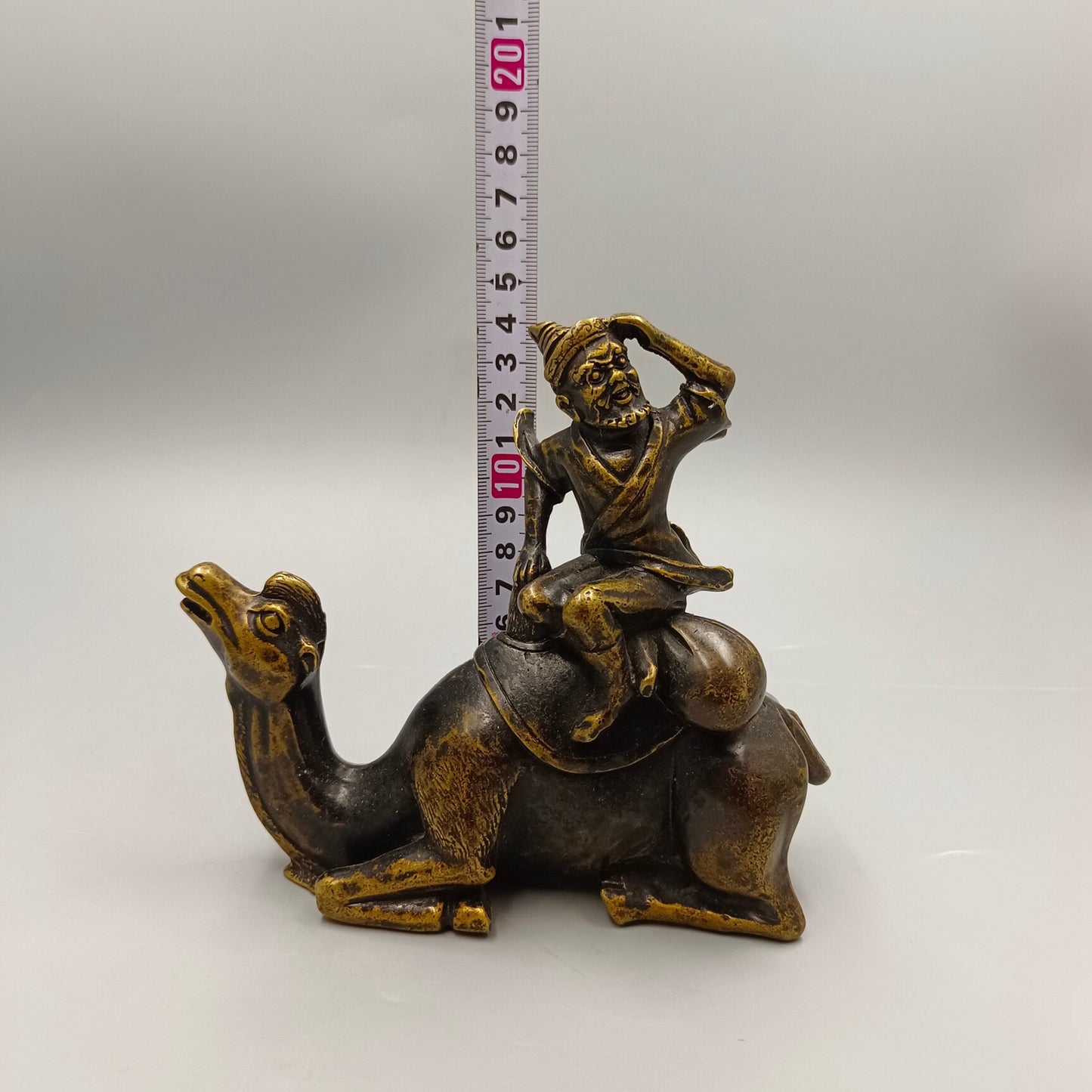 Chinese Antique Desert Boat Camel Bronze Ornament
