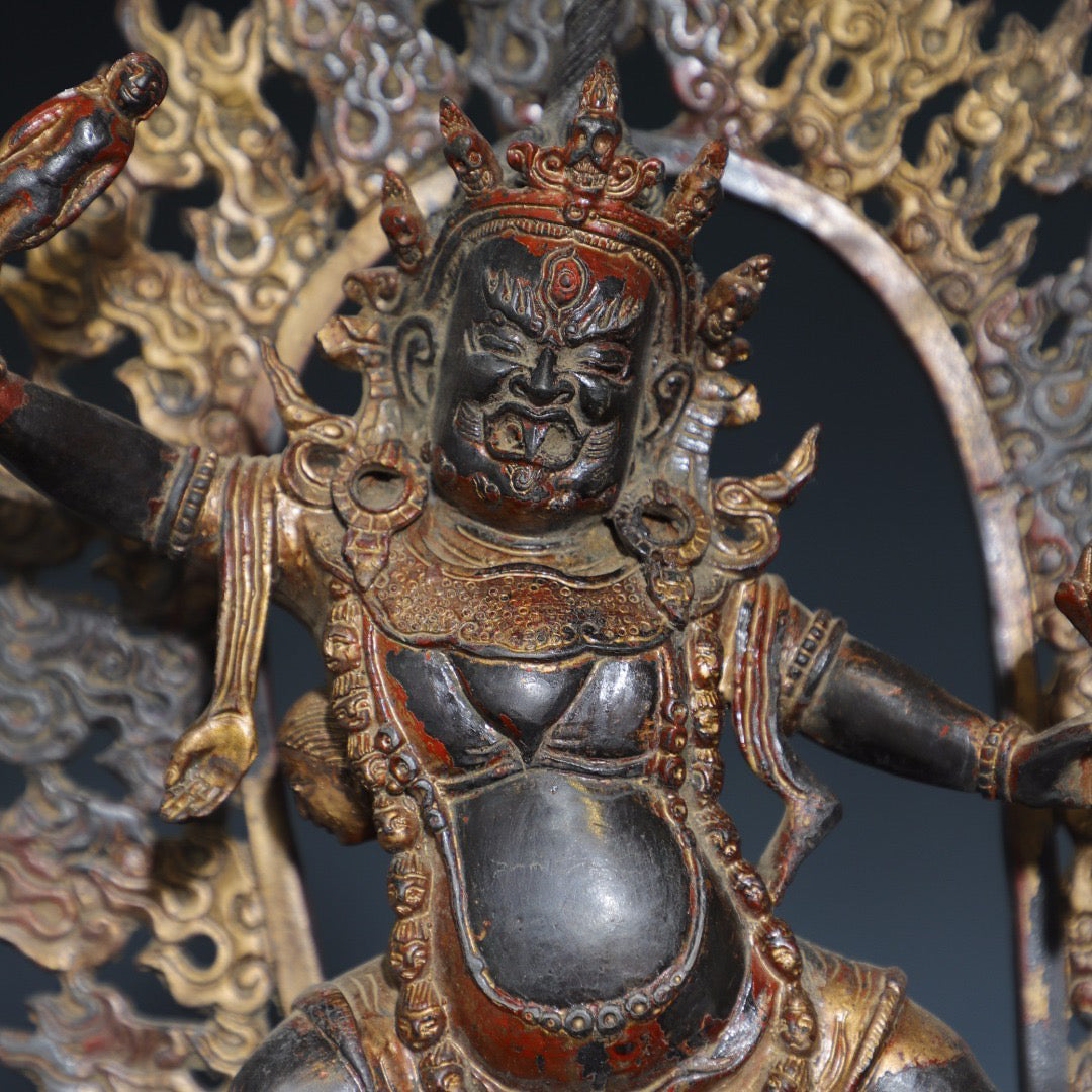 Pure copper Buddha statue