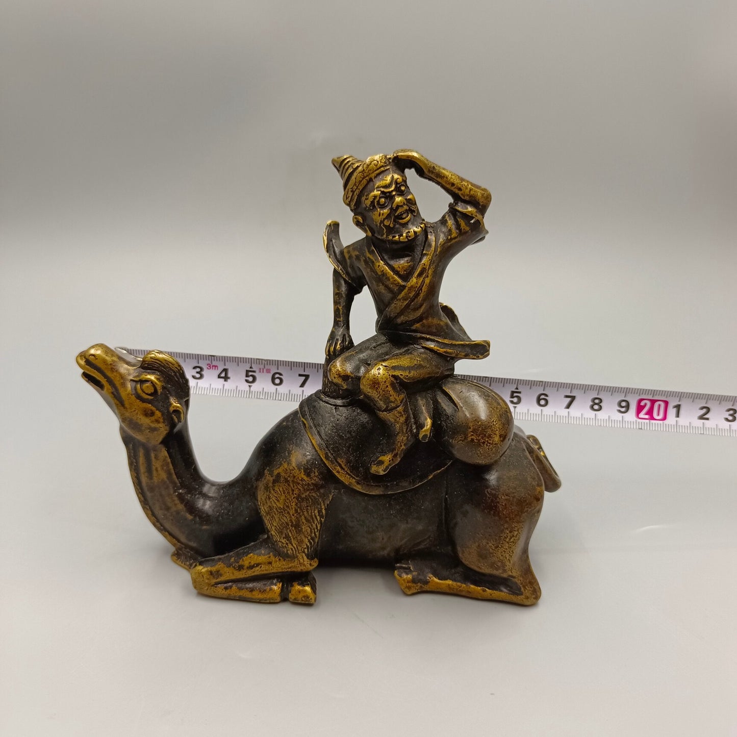 Chinese Antique Desert Boat Camel Bronze Ornament