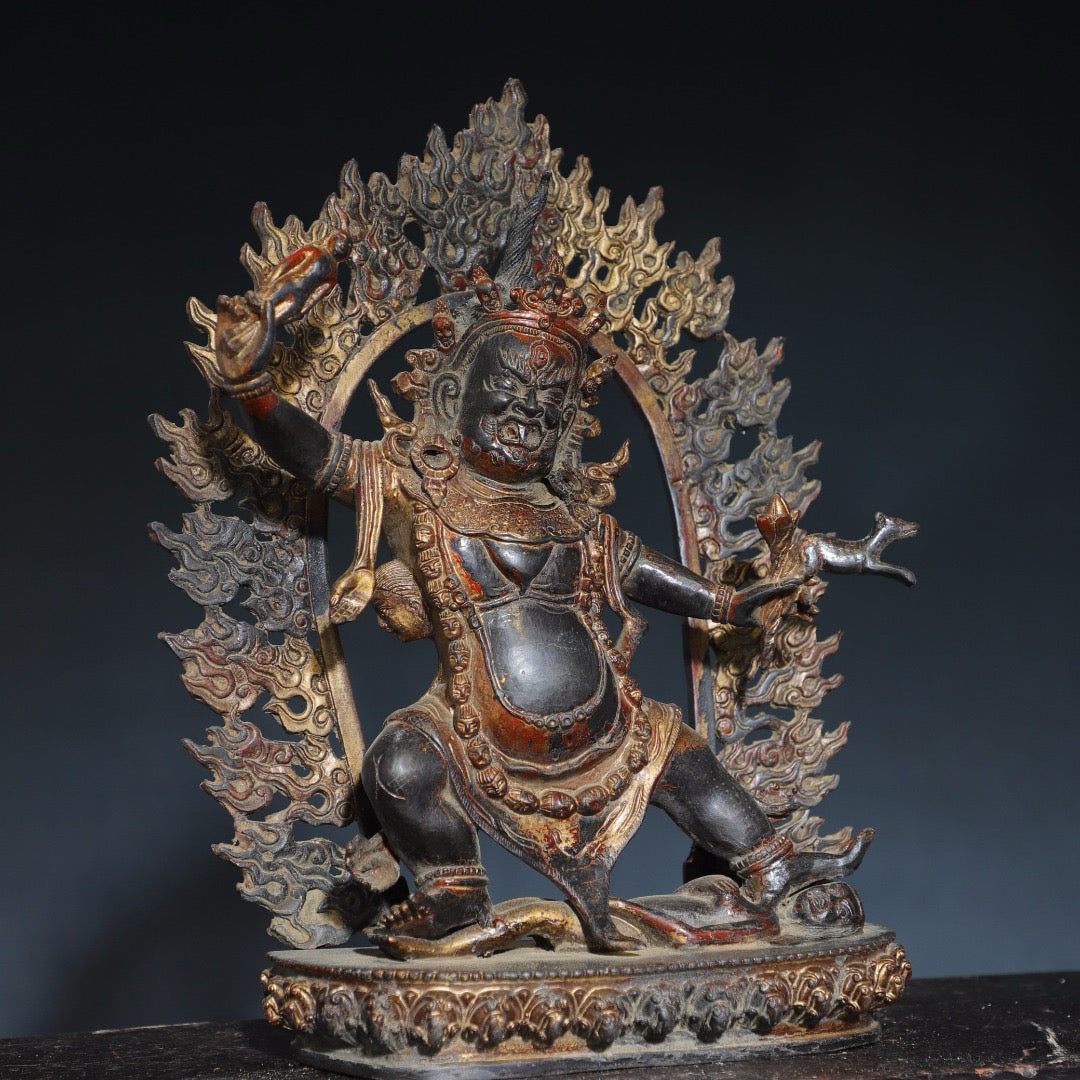 Pure copper Buddha statue