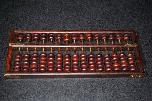 Chinese antique mahogany abacus