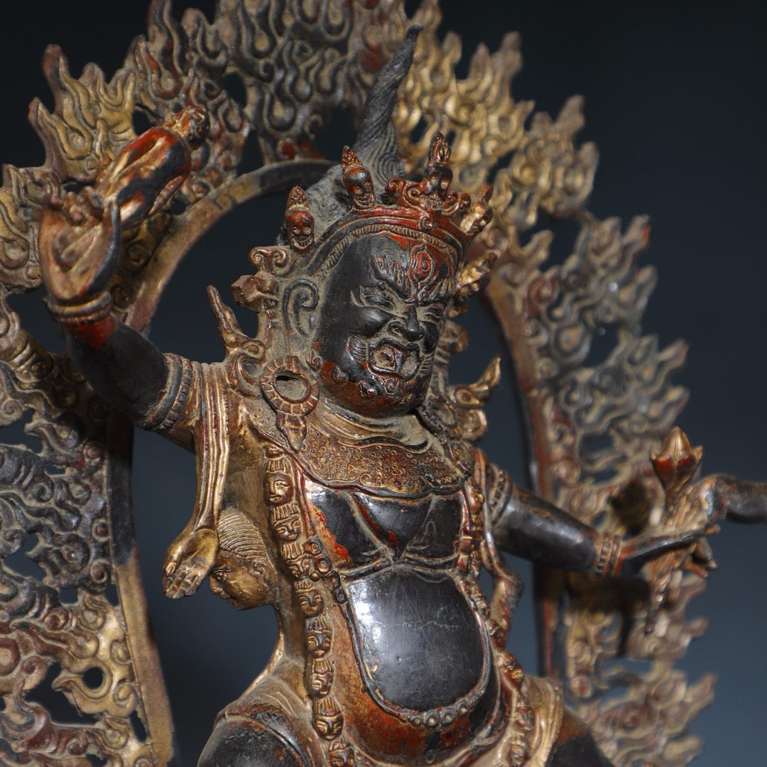 Pure copper Buddha statue