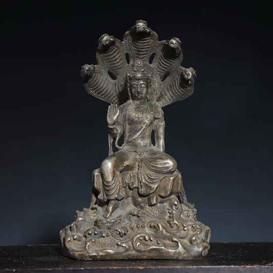 Pure copper Buddha statue