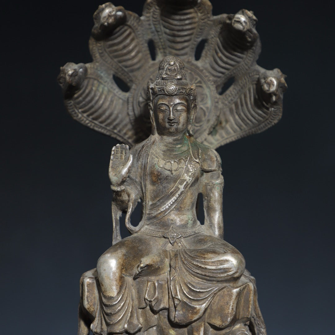 Pure copper Buddha statue