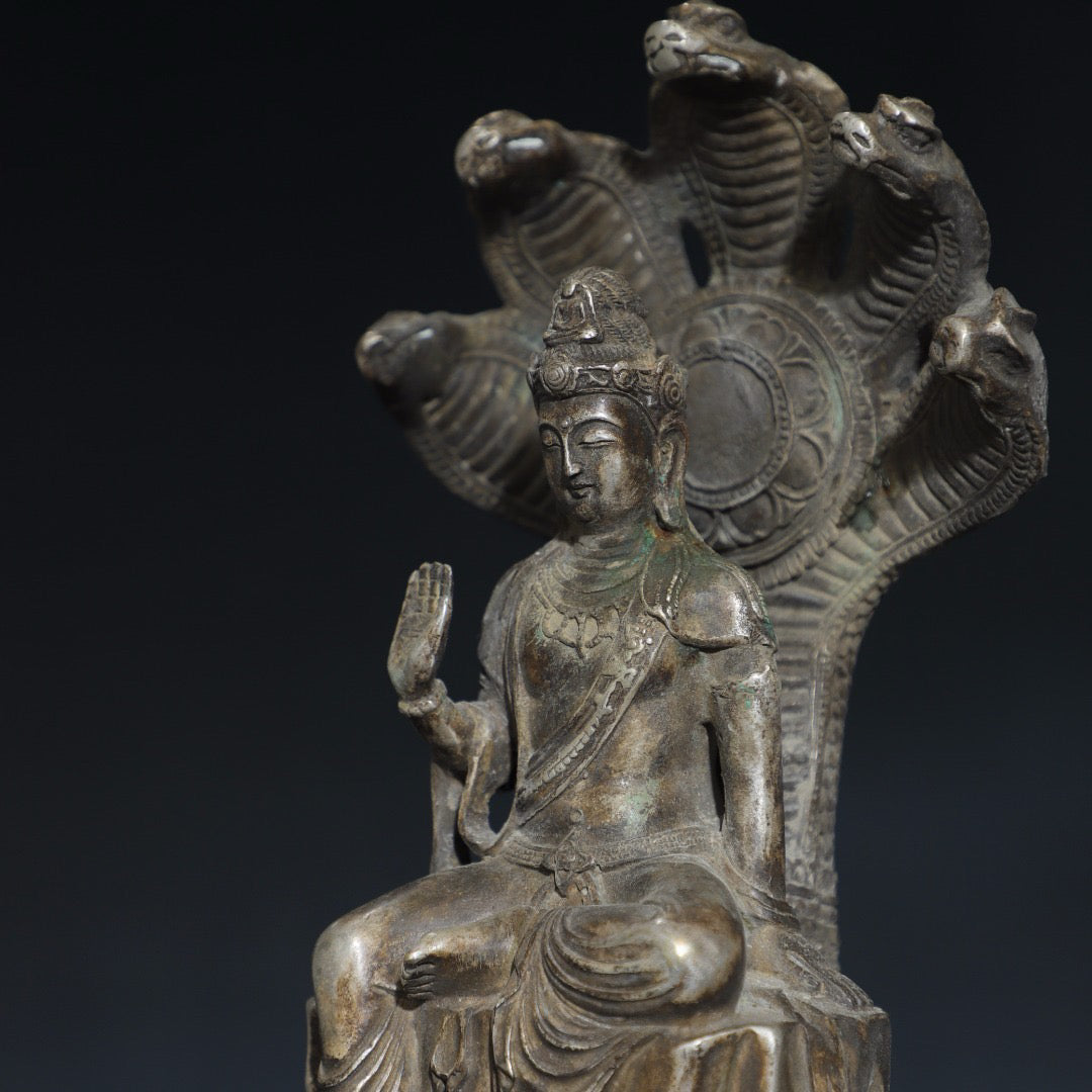 Pure copper Buddha statue