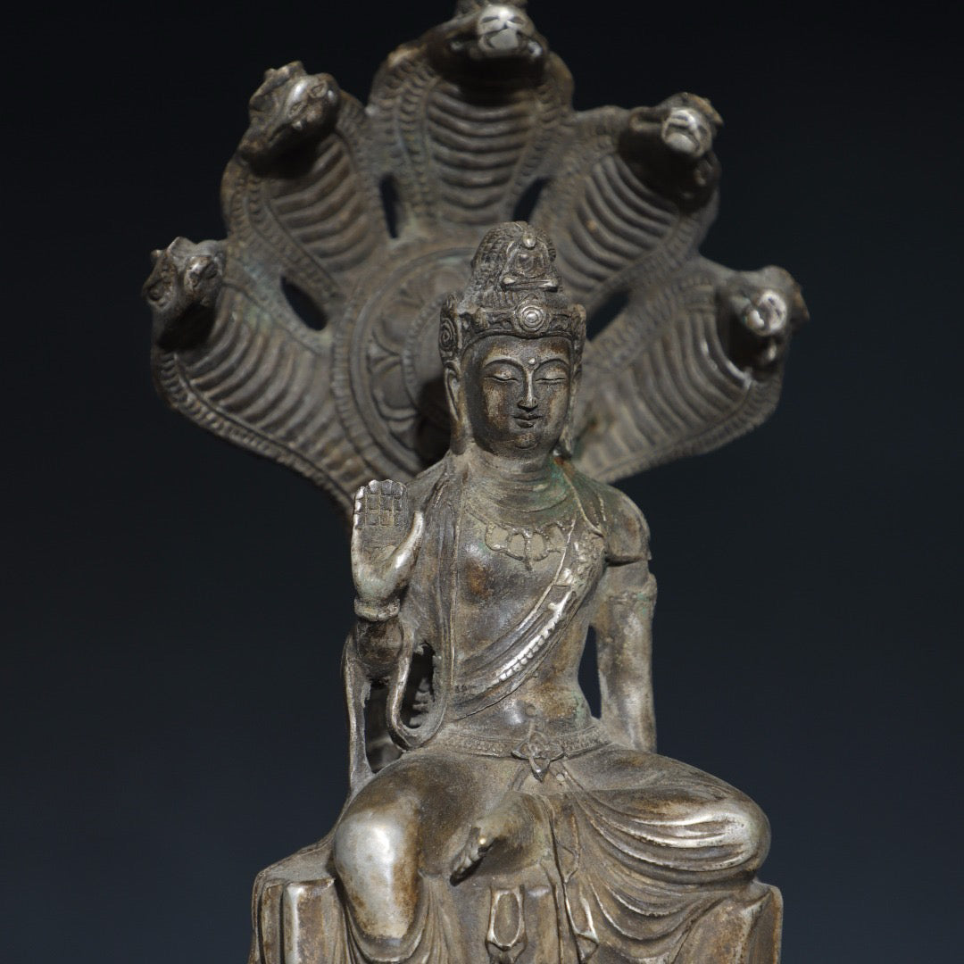 Pure copper Buddha statue