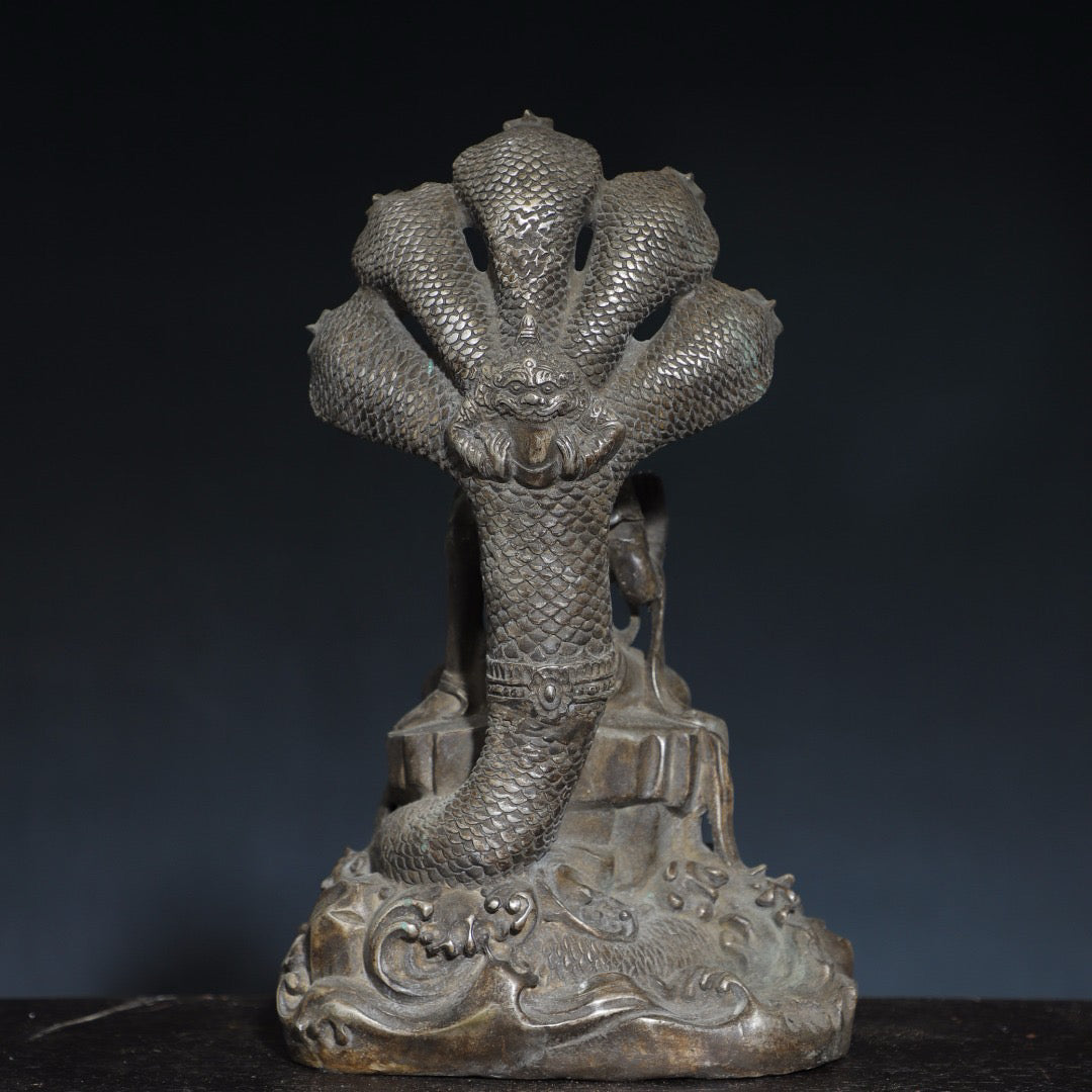 Pure copper Buddha statue