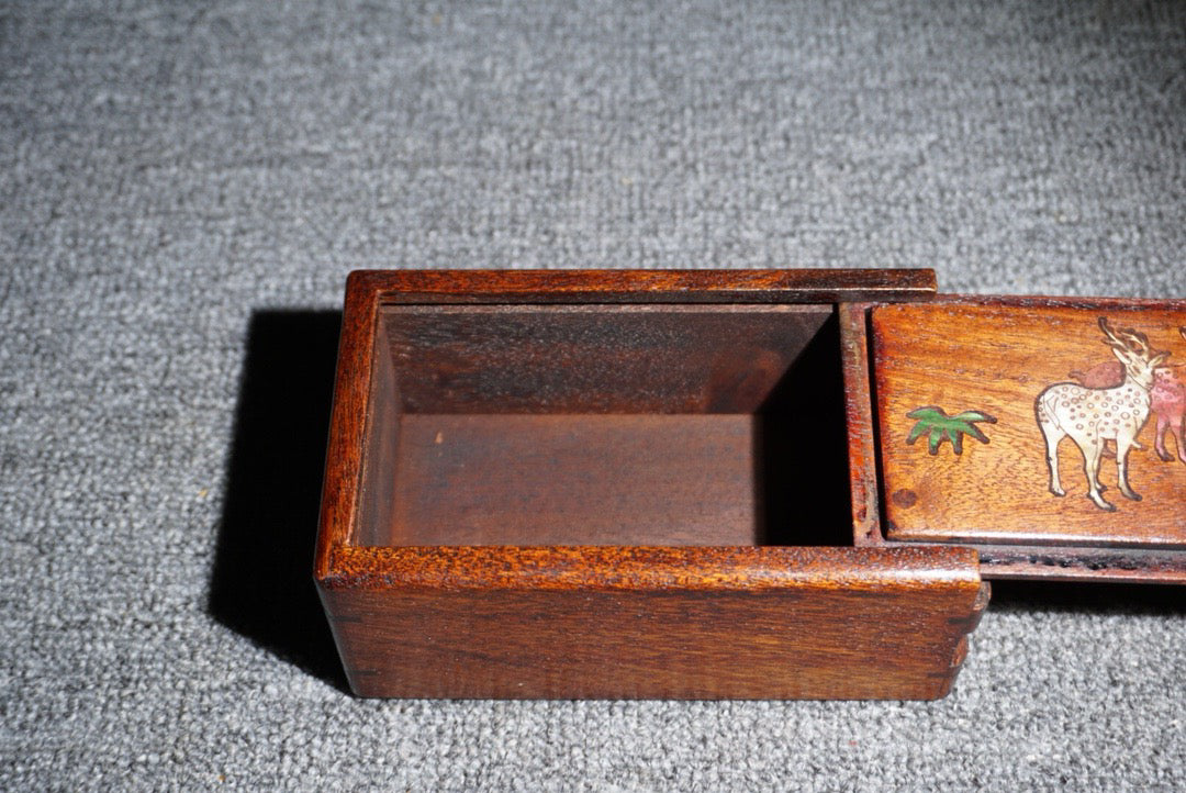 Chinese antique rosewood mechanism box