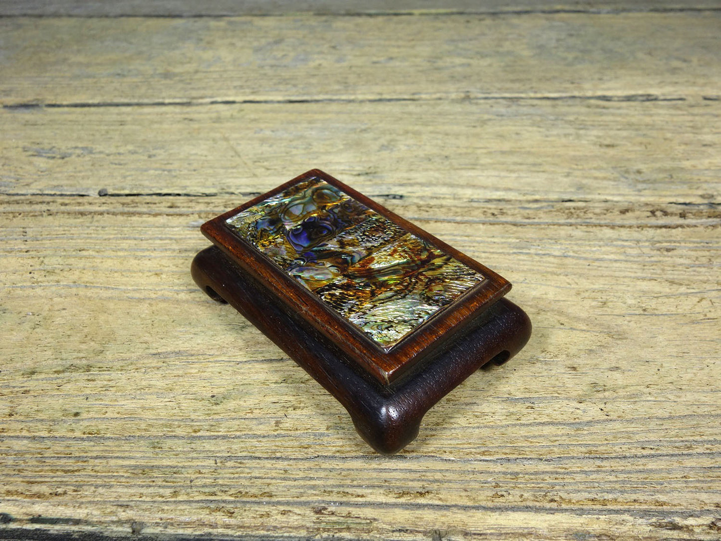 Hua Li Mu Precision Inlaid Colored Shell Long Base