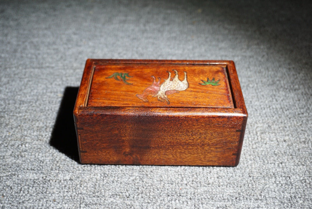Chinese antique rosewood mechanism box