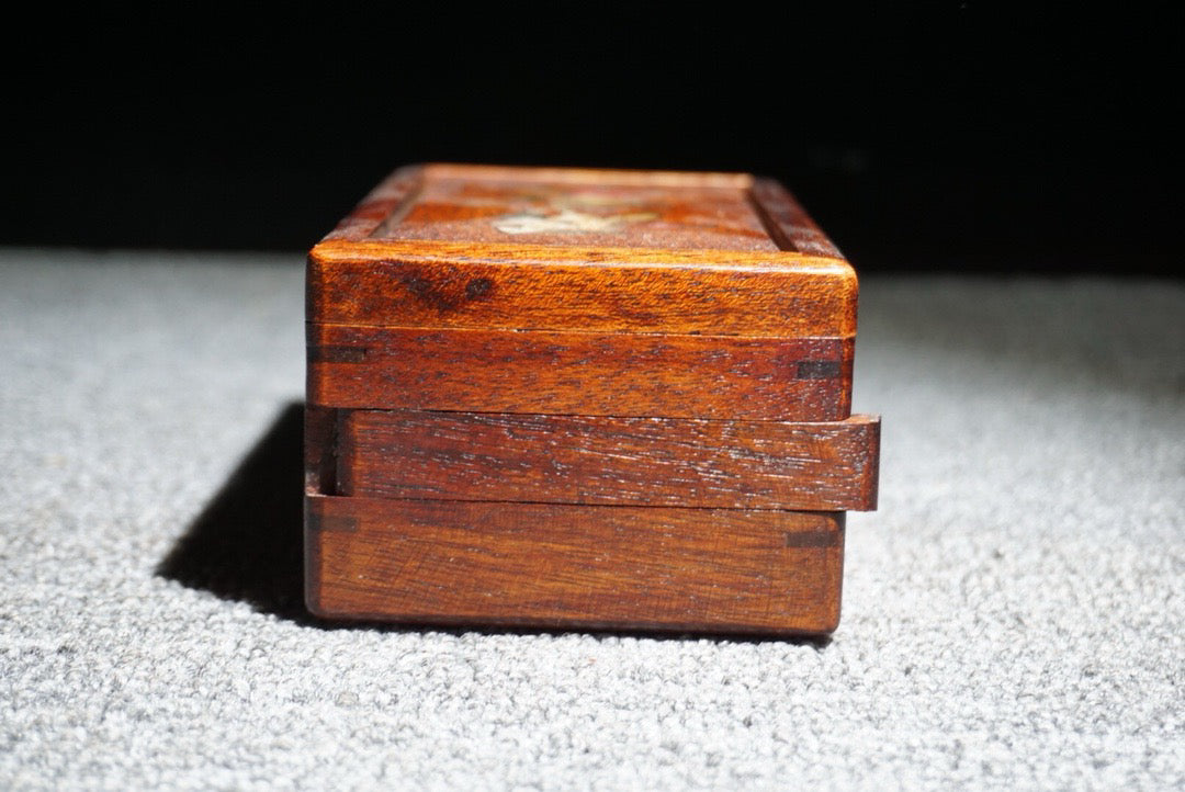 Chinese antique rosewood mechanism box