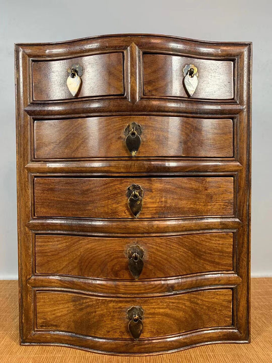 Chinese antique rosewood six bucket cabinet