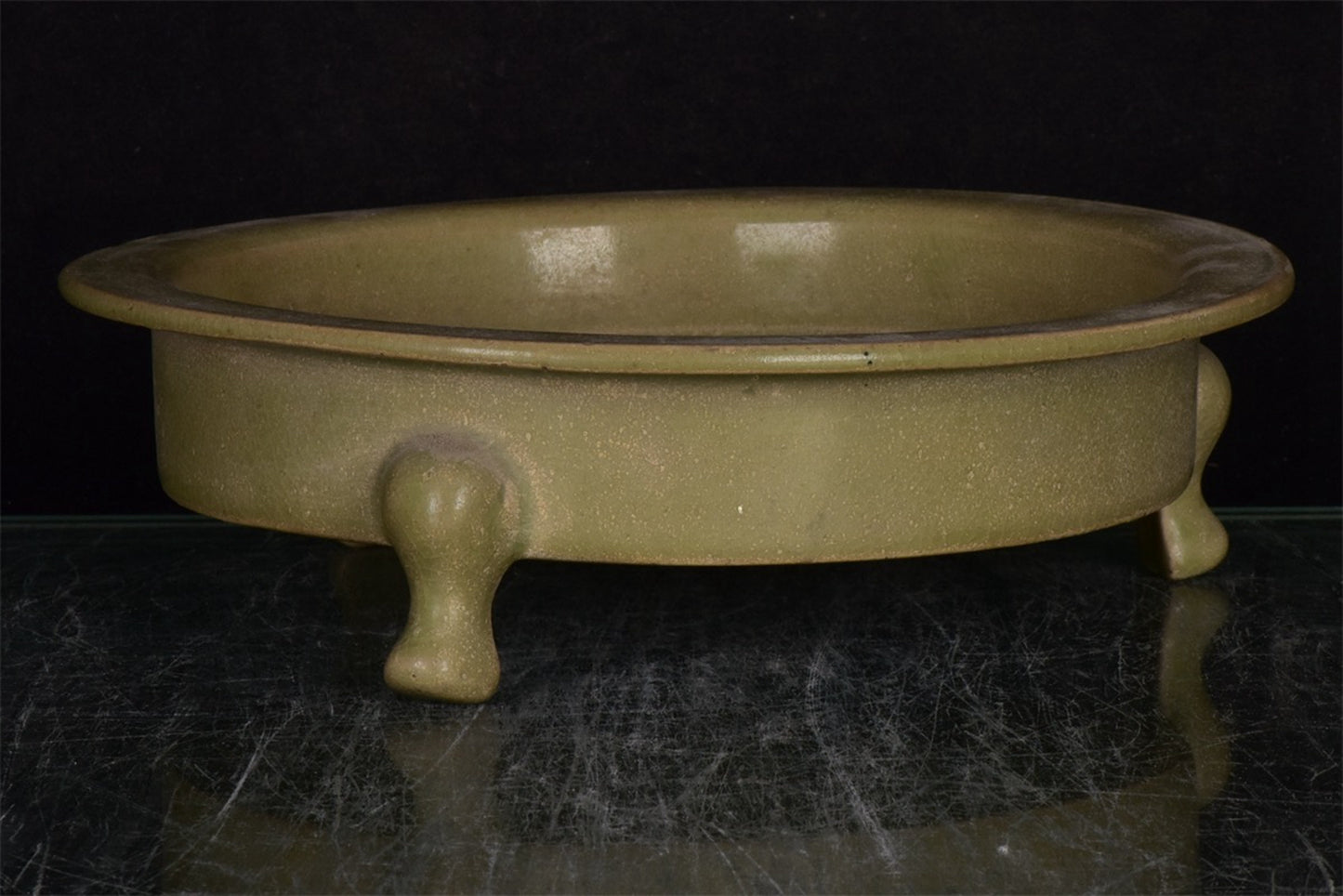 Chinese Antique Relief Three legged Wash