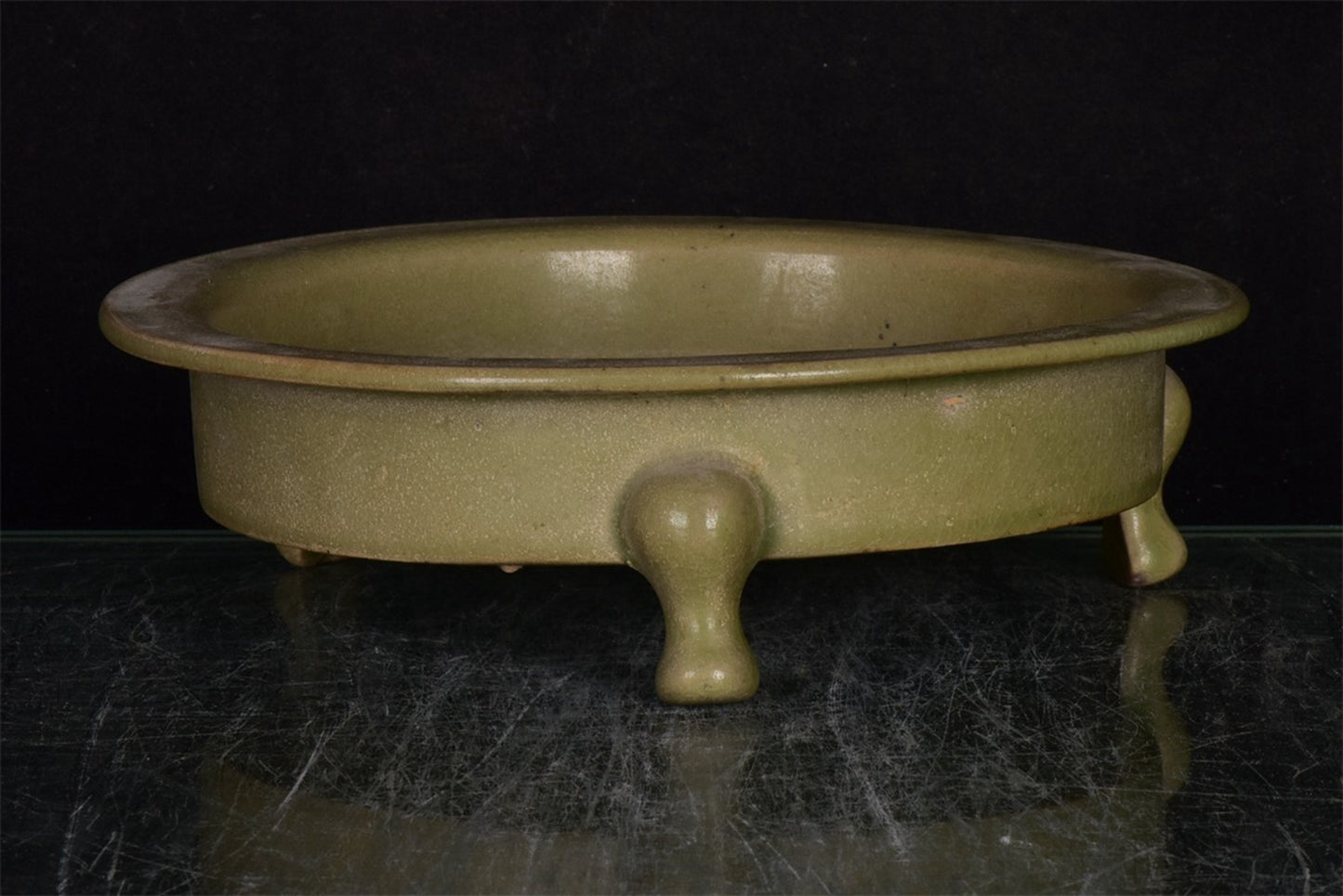 Chinese Antique Relief Three legged Wash