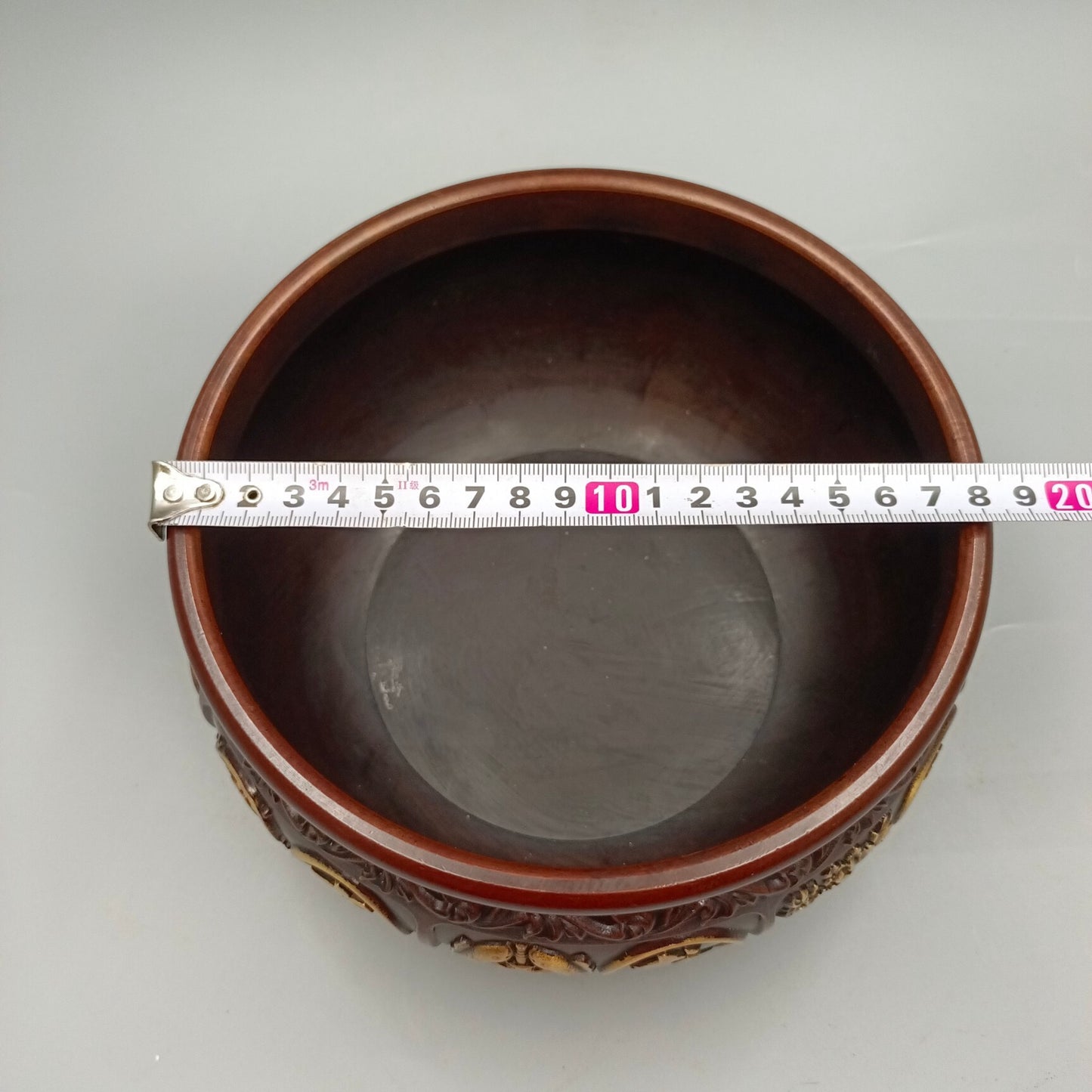Chinese Antique Treasure Bowl Copper Incense Stove