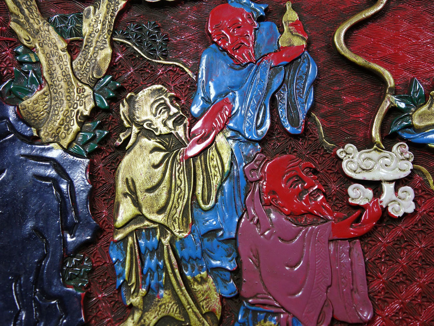 Lacquerware Plate Appreciation Plate Offering Longevity Picture