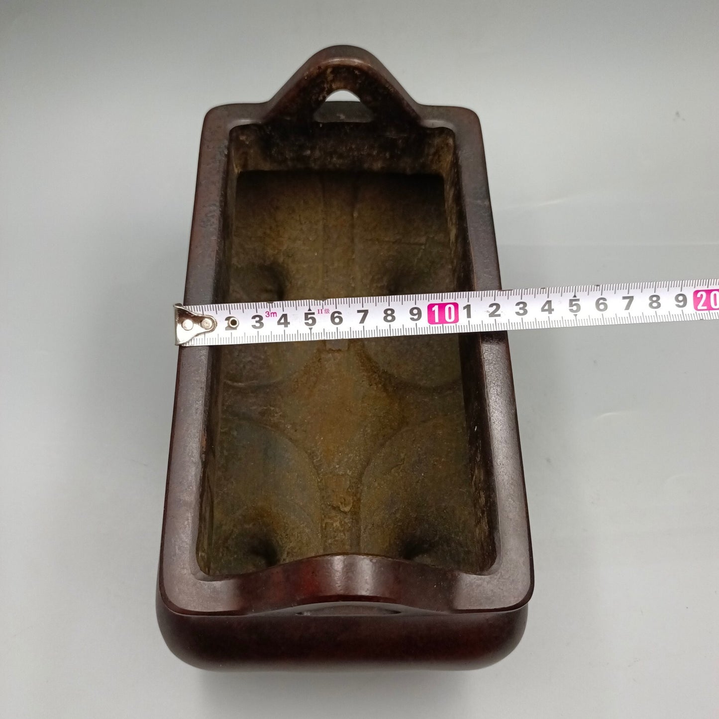 Chinese antique four legged smooth copper tripod