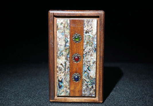 Chinese antique rosewood mechanism jewelry box