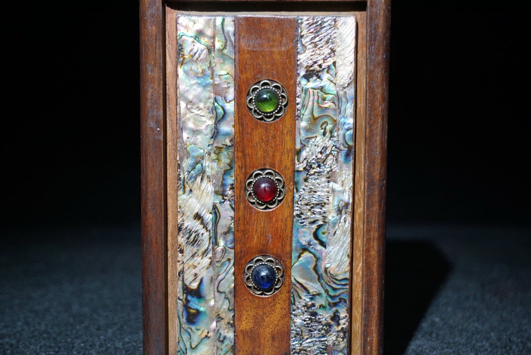 Chinese antique rosewood mechanism jewelry box