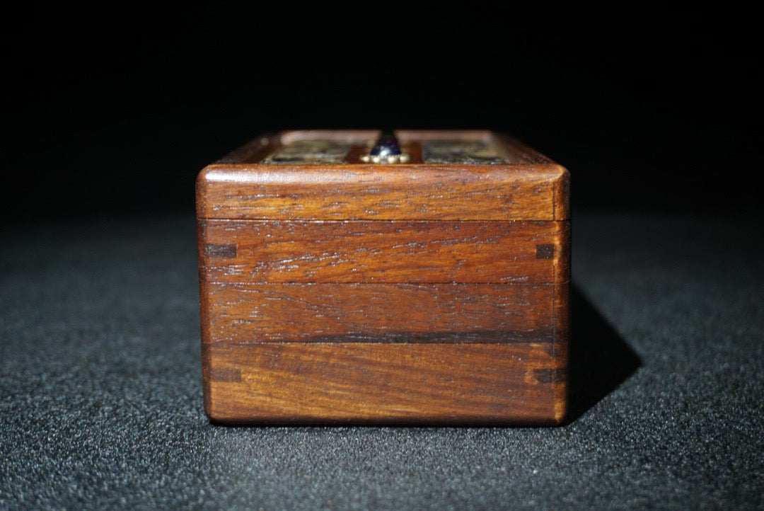 Chinese antique rosewood mechanism jewelry box