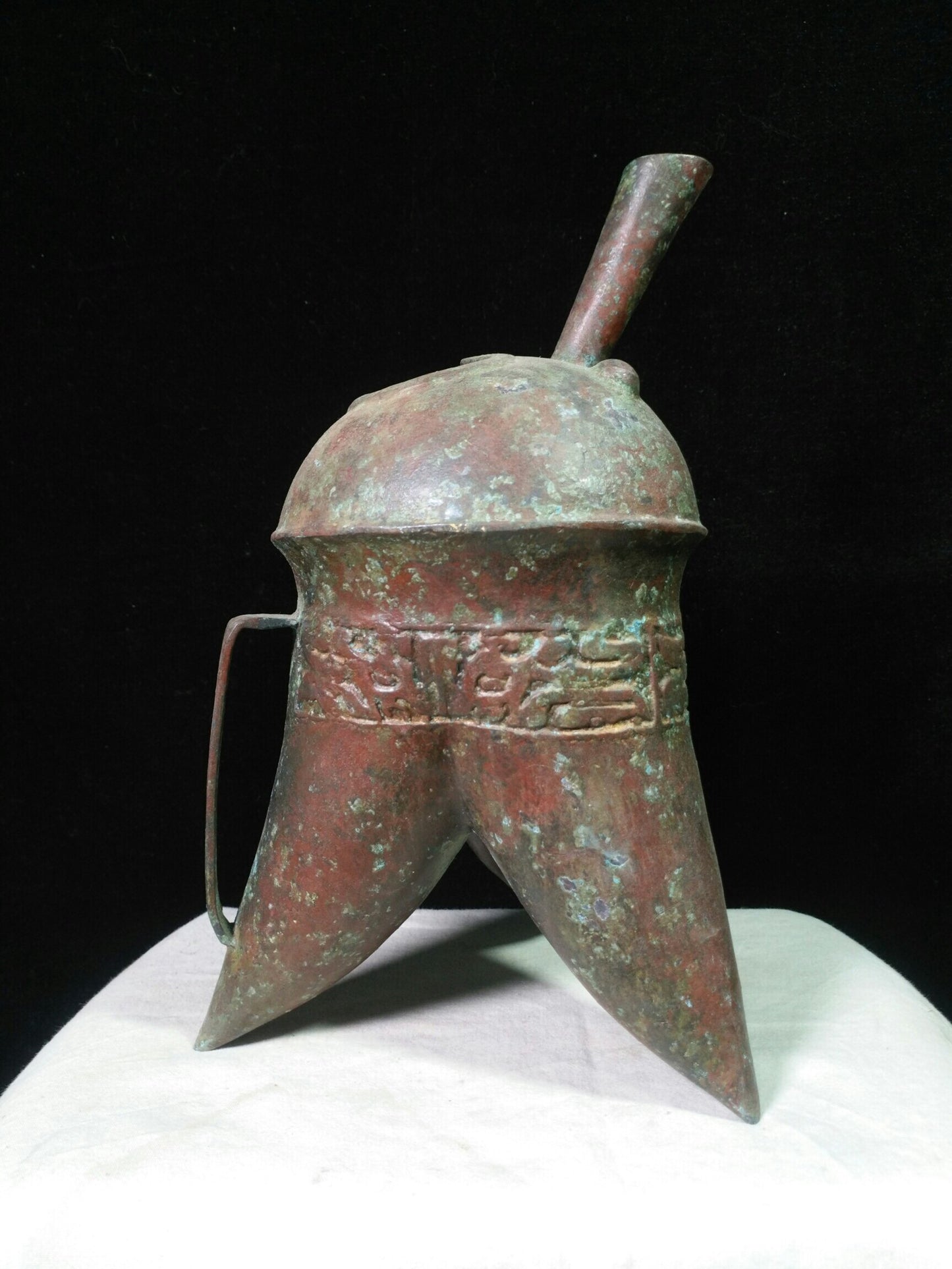 Chinese antique bronze "Three legged spear"