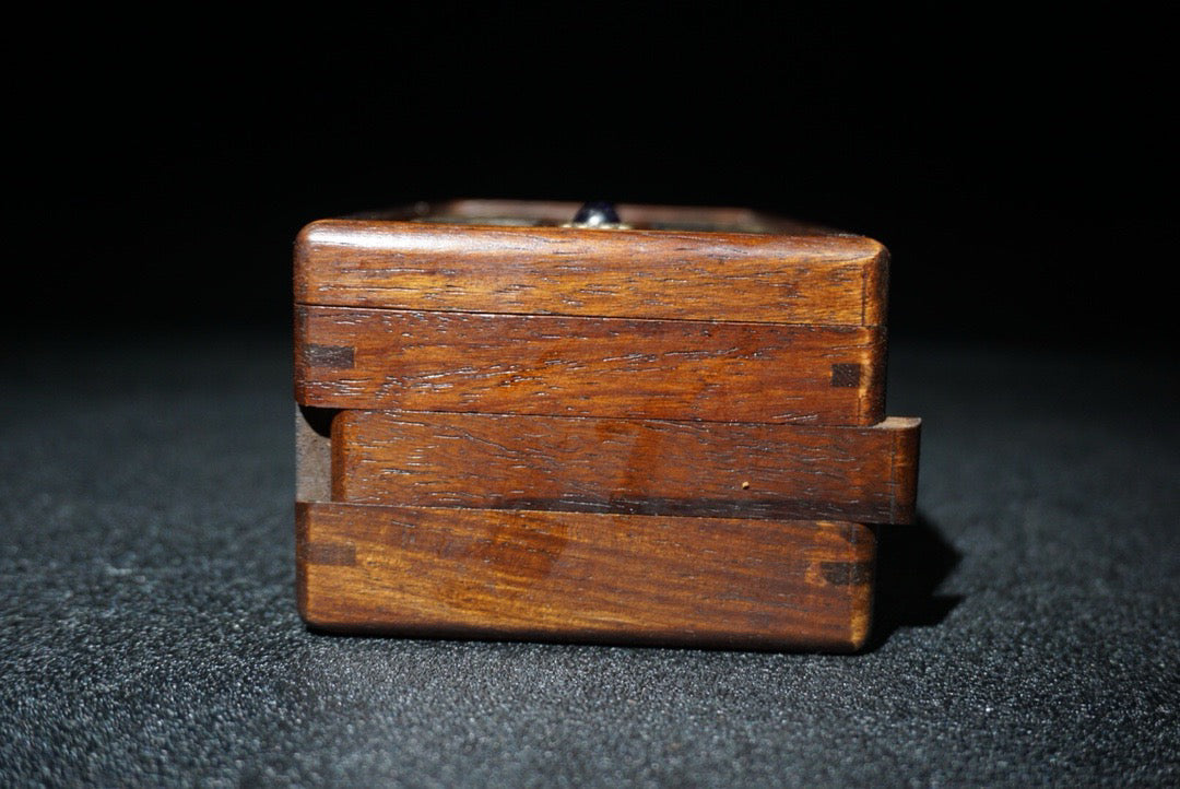 Chinese antique rosewood mechanism jewelry box