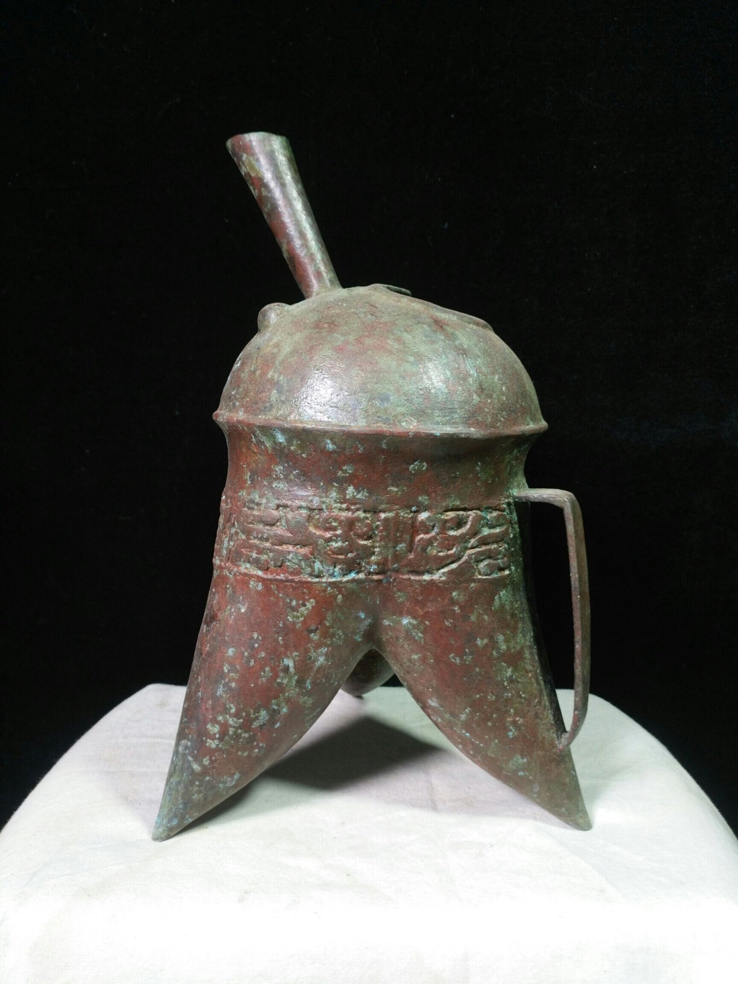 Chinese antique bronze "Three legged spear"