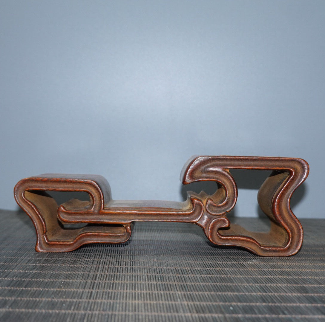 Double layered base with rosewood inlaid colored shells
