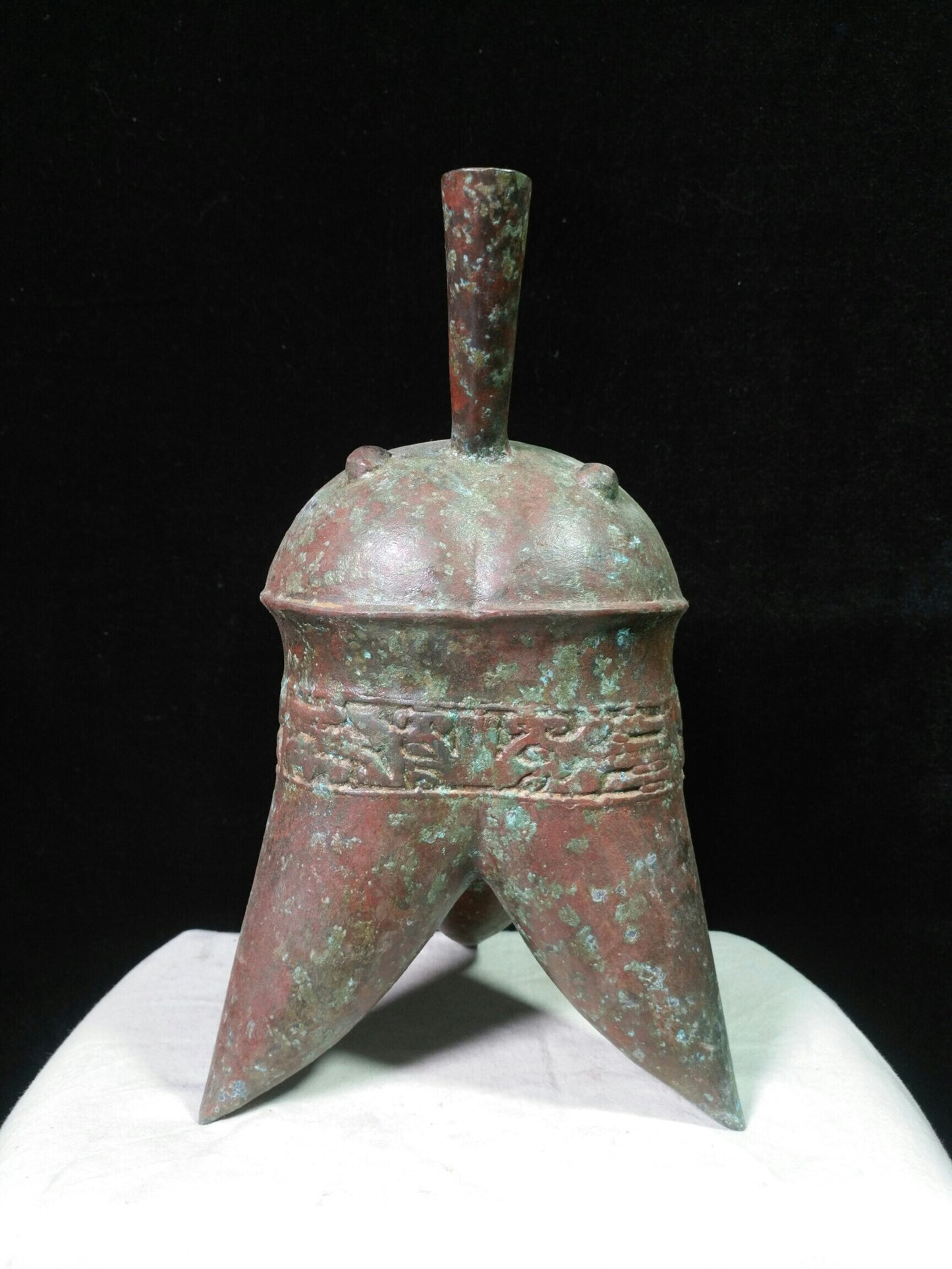 Chinese antique bronze "Three legged spear"