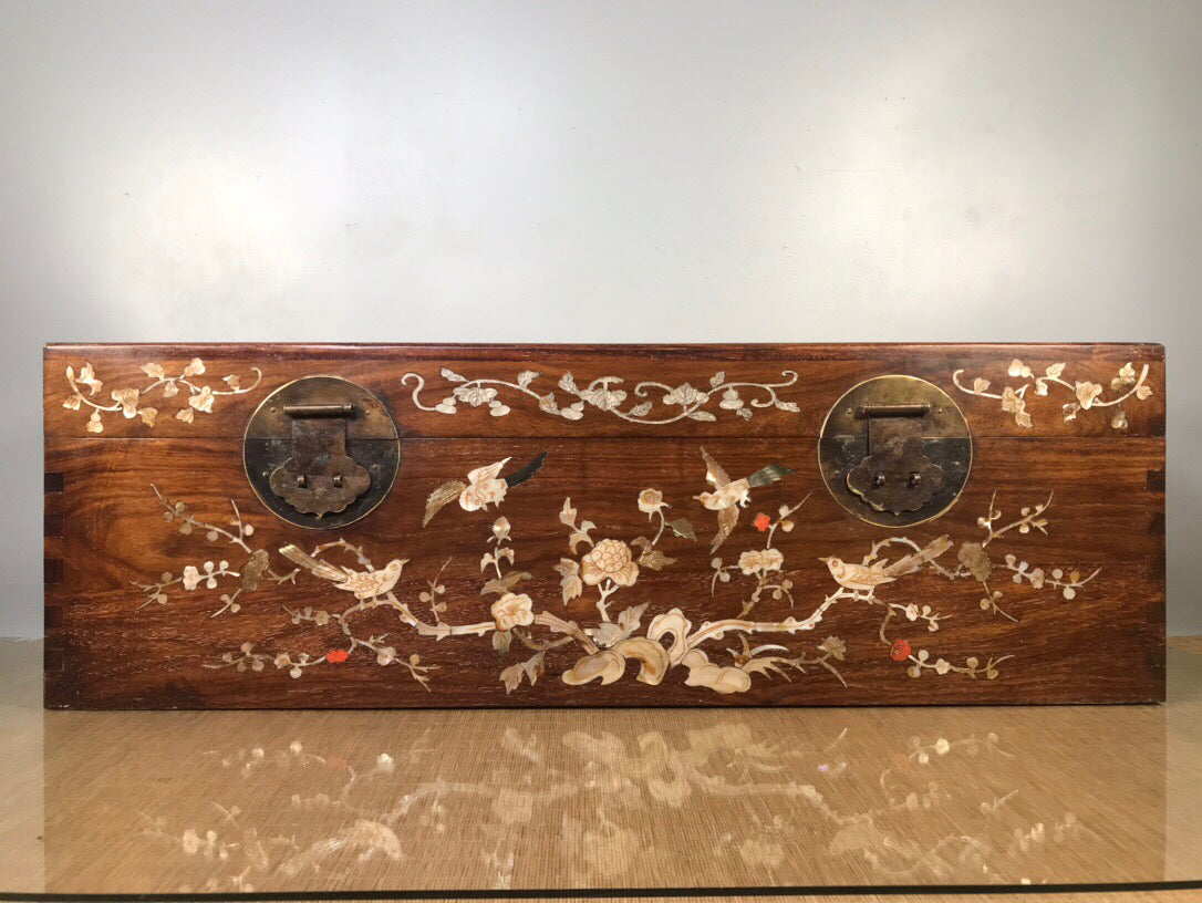Chinese antique rosewood painting box