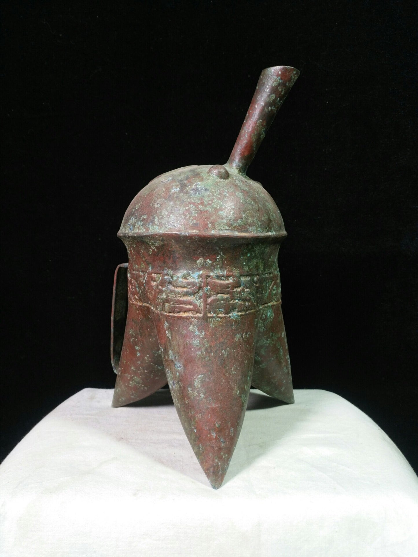 Chinese antique bronze "Three legged spear"