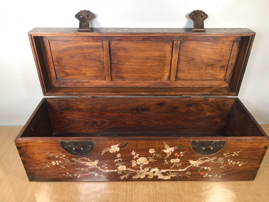 Chinese antique rosewood painting box