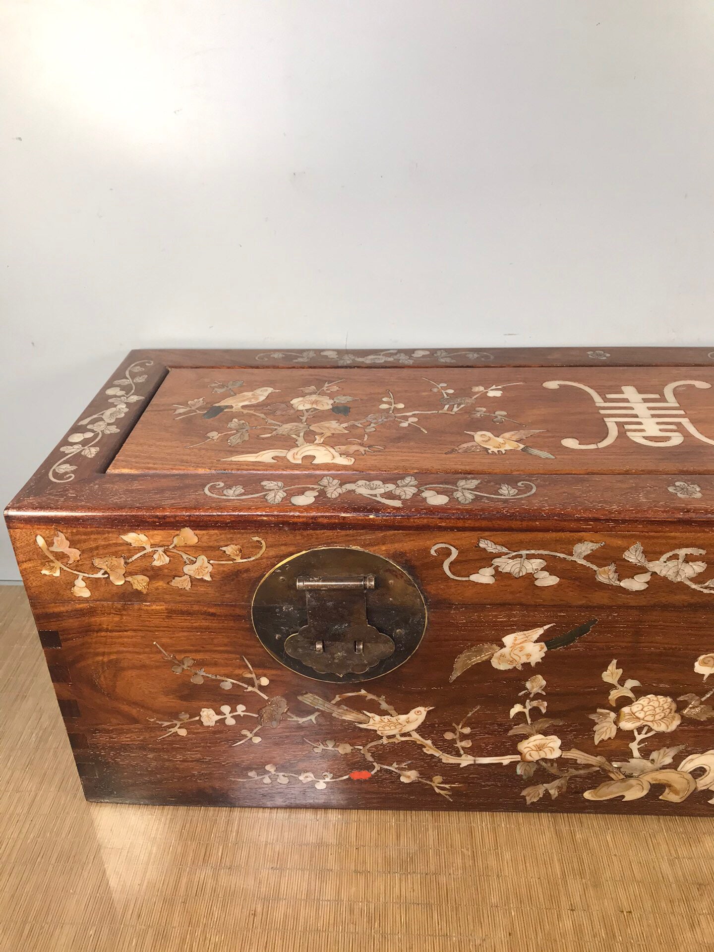 Chinese antique rosewood painting box