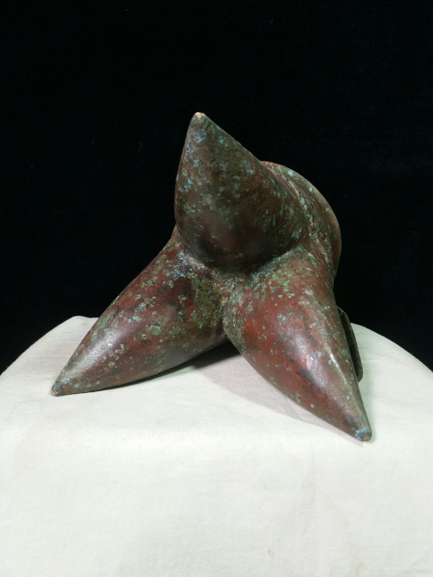 Chinese antique bronze "Three legged spear"