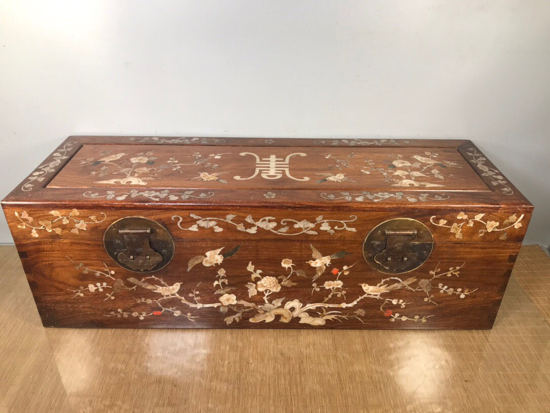Chinese antique rosewood painting box