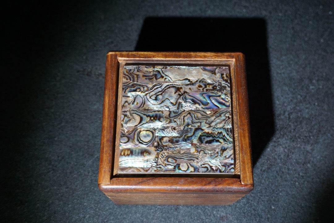 Chinese antique rosewood mechanism jewelry box