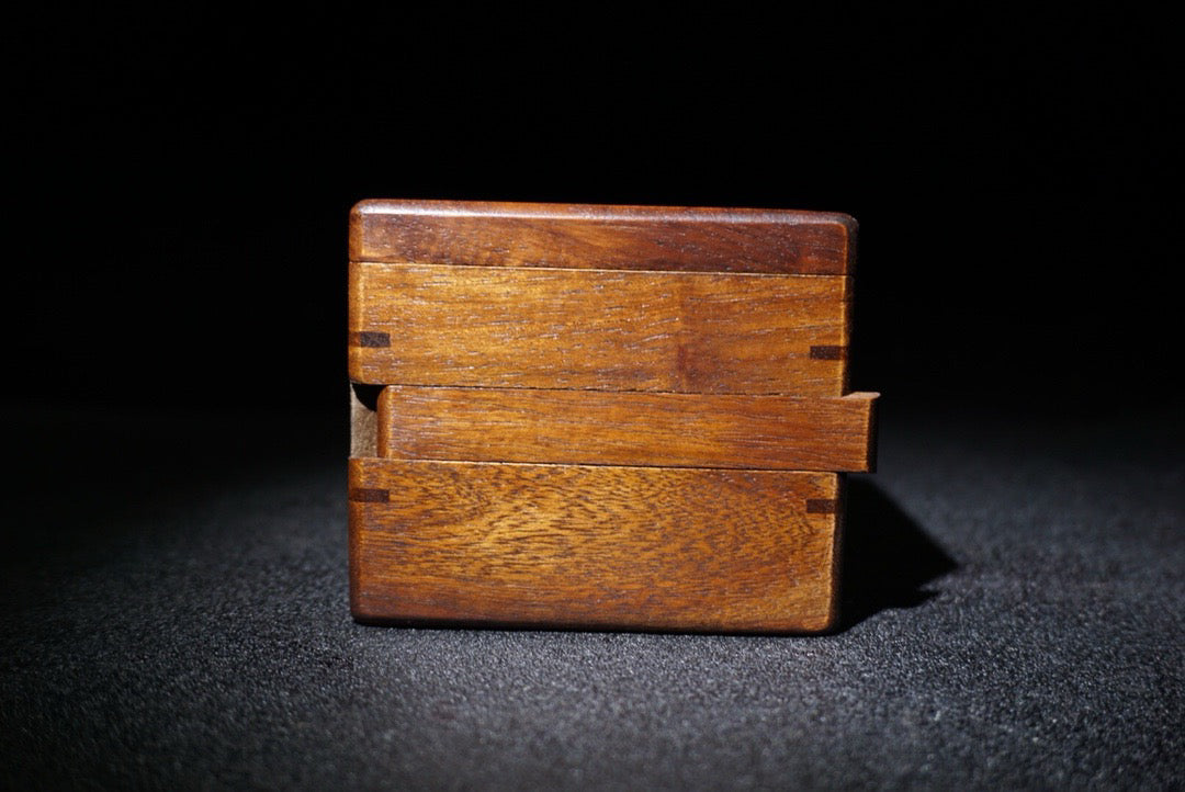 Chinese antique rosewood mechanism jewelry box